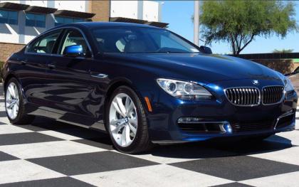 2013 BMW 640 GRAN COUPE - BLUE ON WHITE 1