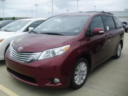 2013 TOYOTA SIENNA LIMITED - RED ON BLACK