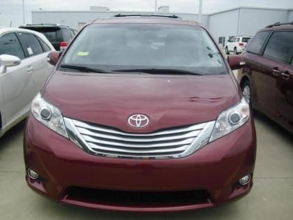 2013 TOYOTA SIENNA LIMITED - RED ON BLACK 2