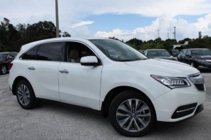 2014 ACURA MDX TECH PACKAGE - WHITE ON BEIGE 1
