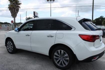 2014 ACURA MDX TECH PACKAGE - WHITE ON BEIGE 2
