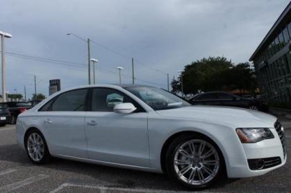 2014 AUDI A8 4.0T - WHITE ON BROWN