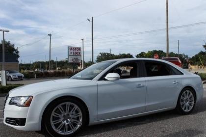 2014 AUDI A8 4.0T - WHITE ON BROWN 2