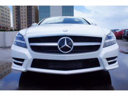 2014 MERCEDES BENZ CLS550 BASE - WHITE ON BROWN 2