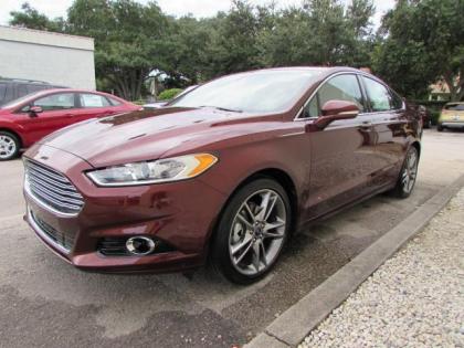 2015 FORD FUSION TITANIUM - RED ON BEIGE