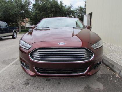2015 FORD FUSION TITANIUM - RED ON BEIGE 2