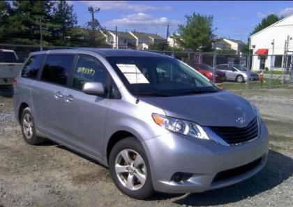 2012 TOYOTA SIENNA LE - SILVER ON GRAY 1