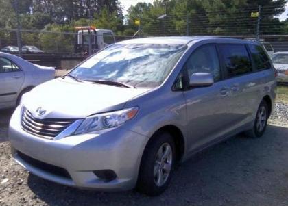 2012 TOYOTA SIENNA LE - SILVER ON GRAY 2
