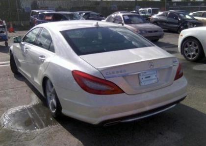 2012 MERCEDES BENZ CLS550 4MATIC - WHITE ON BLACK 3