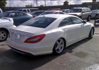 2012 MERCEDES BENZ CLS550 4MATIC - WHITE ON BLACK 4