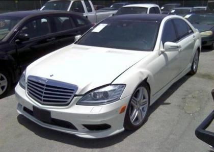 2013 MERCEDES BENZ S550 4MATIC - WHITE ON BLACK 2