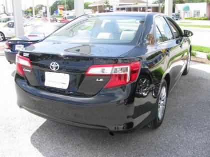 2012 TOYOTA CAMRY LE - BLACK ON GRAY 2