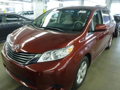 2013 TOYOTA SIENNA LE - RED ON GRAY 1