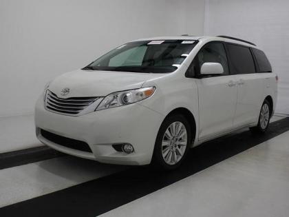 2012 TOYOTA SIENNA LIMITED - WHITE ON GRAY