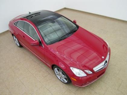 2011 MERCEDES BENZ E350 COUPE - RED ON BEIGE