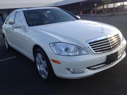 2007 MERCEDES BENZ S550 4MATIC - WHITE ON BLACK 2